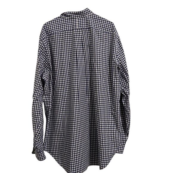 Polo Ralph Lauren Men’s Tall/Long XL Blue White Plaid Long Sleeve Button Up - Picture 3 of 7